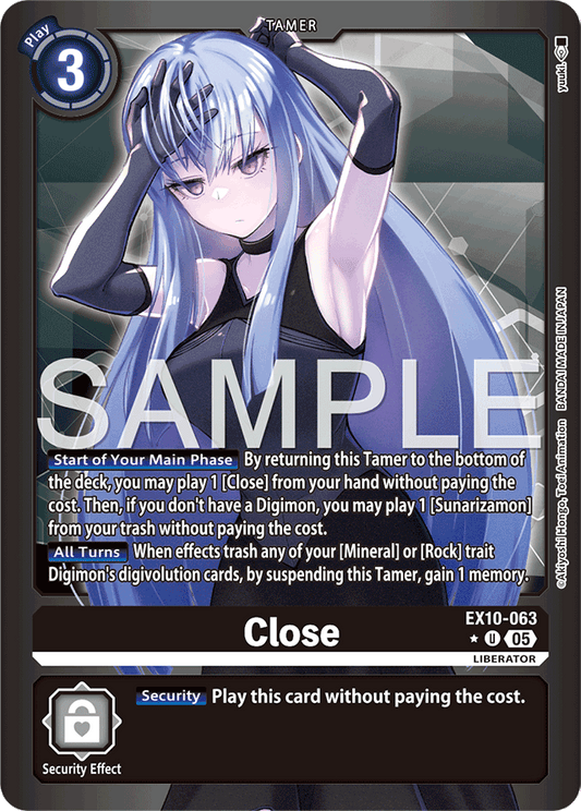 Close (Limited Foil) - Sinister Order - Uncommon - EX10-063 U