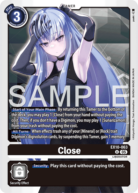 Close - Sinister Order - Uncommon - EX10-063 U