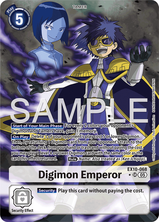 Digimon Emperor (Alternate Art) - Sinister Order - Super Rare - EX10-068 SR