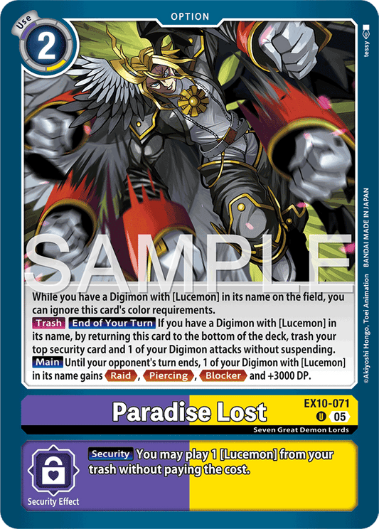 Paradise Lost - Sinister Order - Uncommon - EX10-071 U