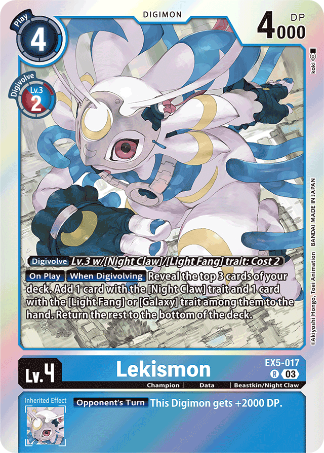 Lekismon - Animal Colosseum - Rare - EX5-017 R