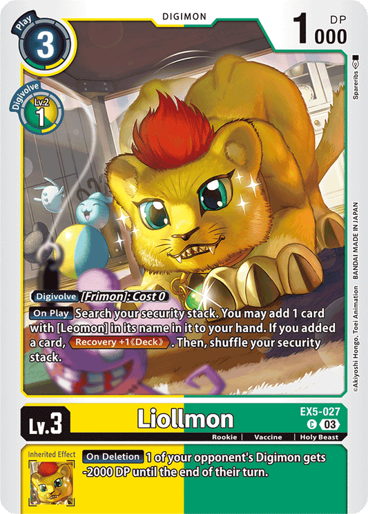 Liollmon - Animal Colosseum - Common - EX5-027 C