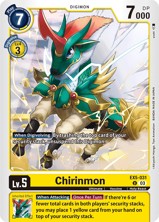 Chirinmon - Animal Colosseum - Uncommon - EX5-031 U
