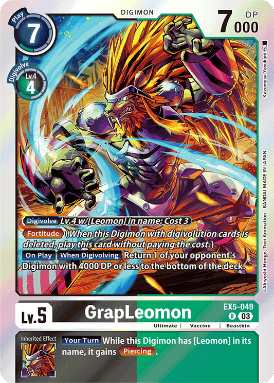 GrapLeomon - Animal Colosseum - Rare - EX5-049 R