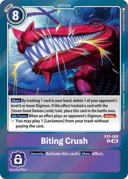 Biting Crush - Animal Colosseum - Rare - EX5-069 R