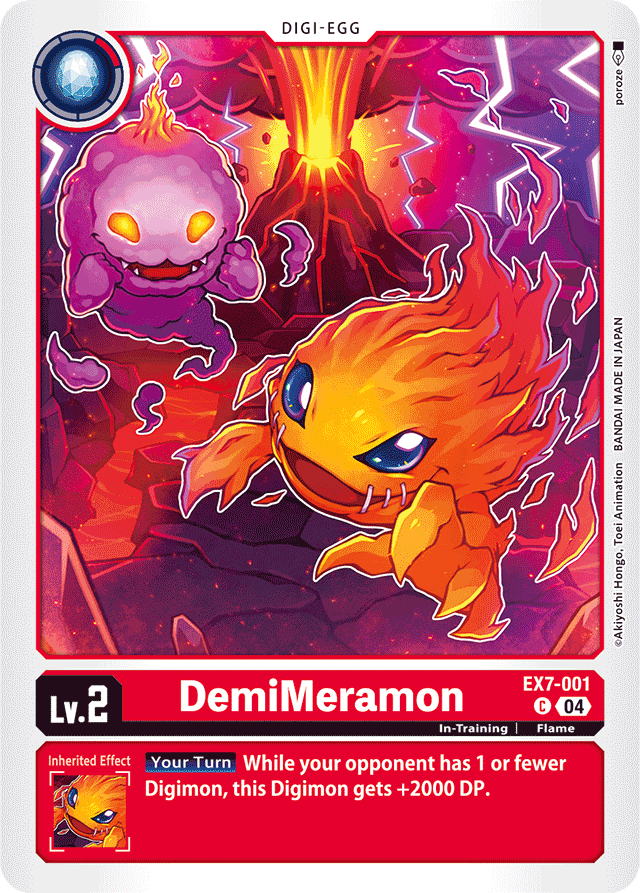 DemiMeramon - Digimon LIBERATOR - Common - EX7-001 C