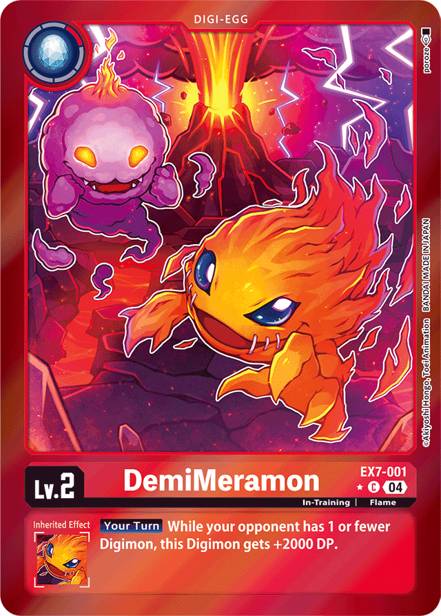 DemiMeramon (Foil) - Digimon LIBERATOR - Common - EX7-001 C