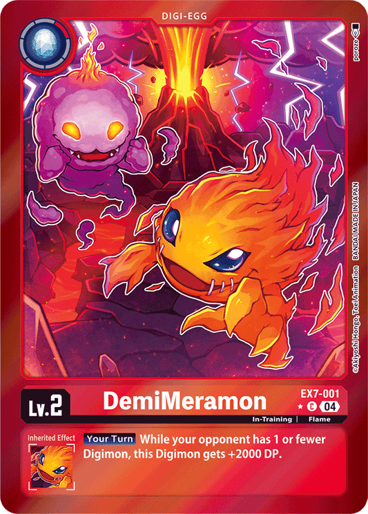 DemiMeramon (Foil) - Digimon LIBERATOR - Common - EX7-001 C