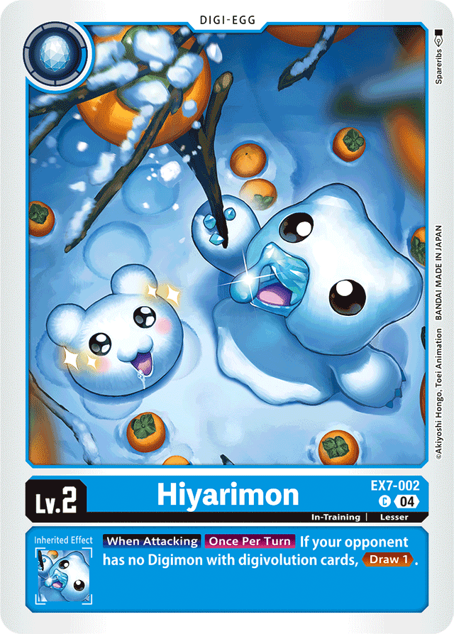 Hiyarimon - Digimon LIBERATOR - Common - EX7-002 C