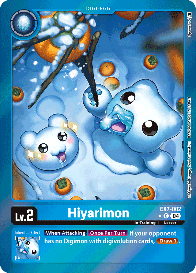 Hiyarimon (Foil) - Digimon LIBERATOR - Common - EX7-002 C