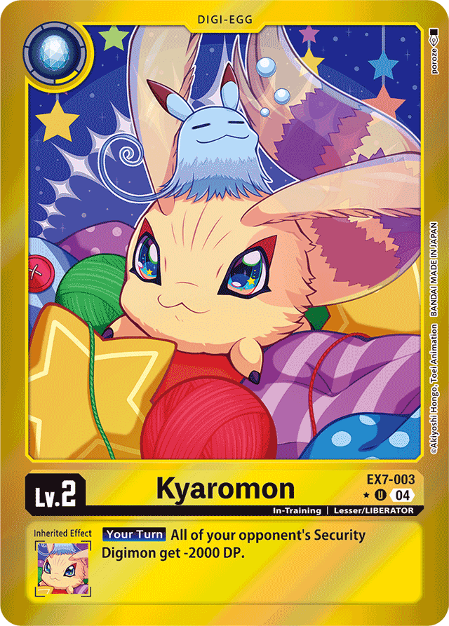 Kyaromon (Foil) - Digimon LIBERATOR - Uncommon - EX7-003 U