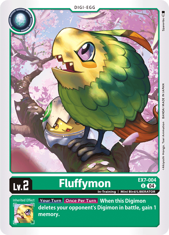 Fluffymon - Digimon LIBERATOR - Uncommon - EX7-004 U