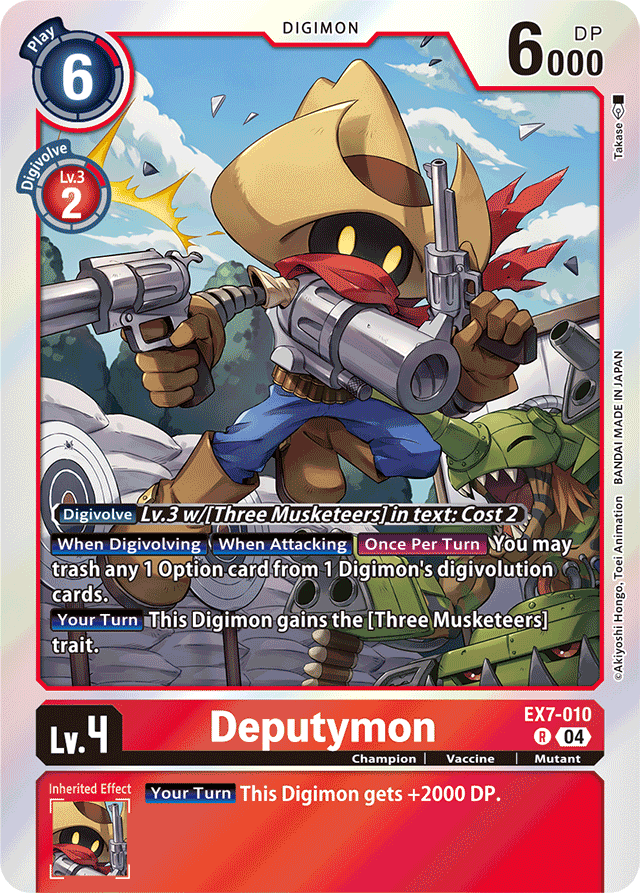 Deputymon - Digimon LIBERATOR - Rare - EX7-010 R