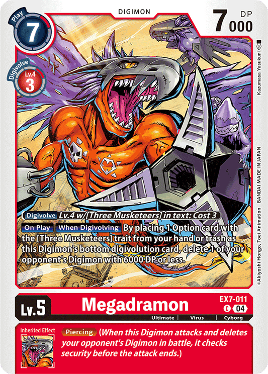 Megadramon - Digimon LIBERATOR - Common - EX7-011 C