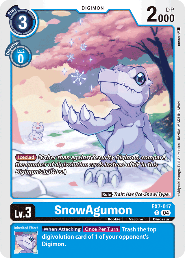 SnowAgumon - Digimon LIBERATOR - Common - EX7-017 C