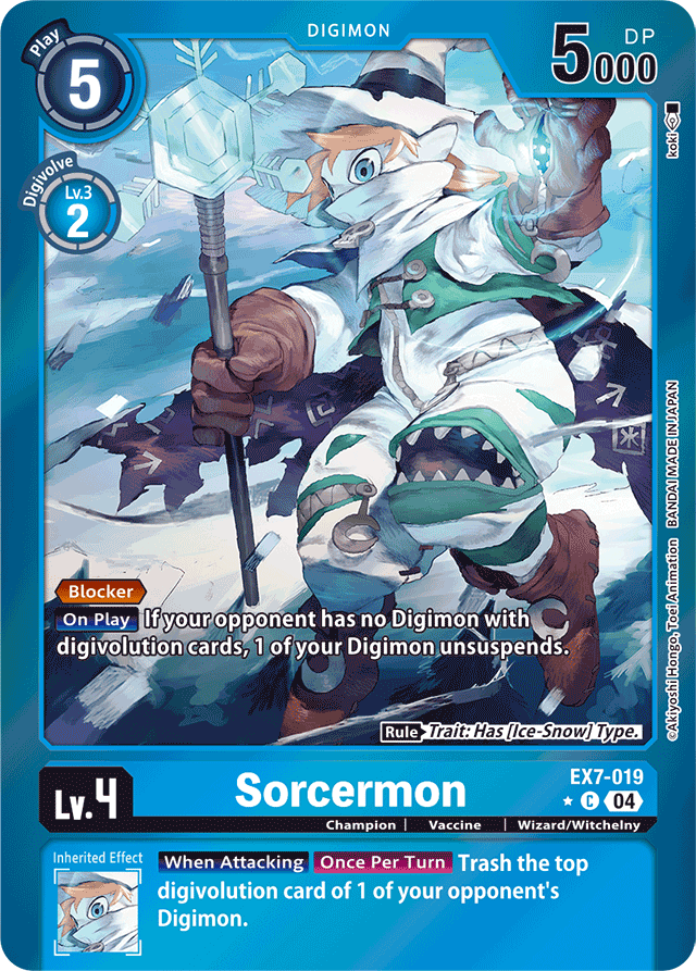 Sorcermon (Foil) - Digimon LIBERATOR - Common - EX7-019 C