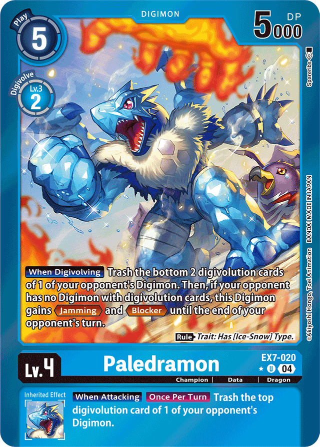 Paledramon (Foil) - Digimon LIBERATOR - Uncommon - EX7-020 U