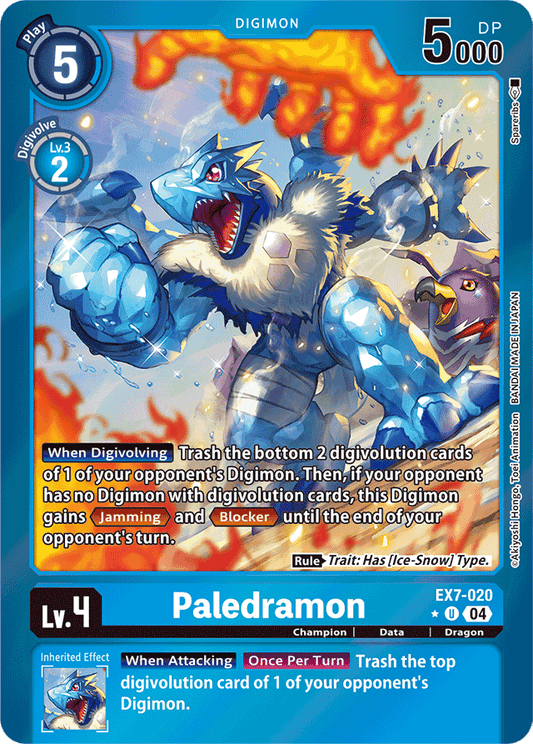 Paledramon (Foil) - Digimon LIBERATOR - Uncommon - EX7-020 U