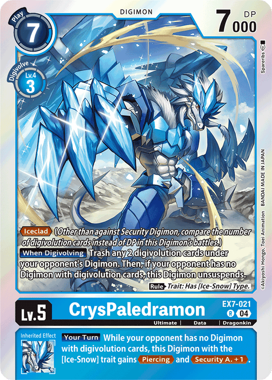 CrysPaledramon - Digimon LIBERATOR - Rare - EX7-021 R