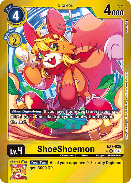 ShoeShoemon (Foil) - Digimon LIBERATOR - Uncommon - EX7-025 U