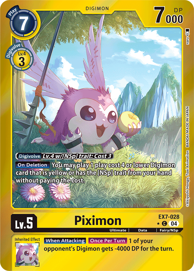 Piximon (Foil) - Digimon LIBERATOR - Common - EX7-028 C