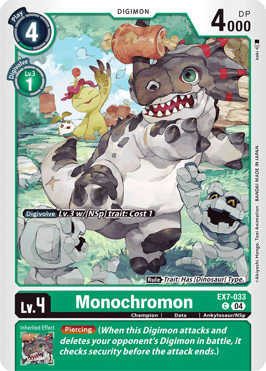 Monochromon - Digimon LIBERATOR - Common - EX7-033 C