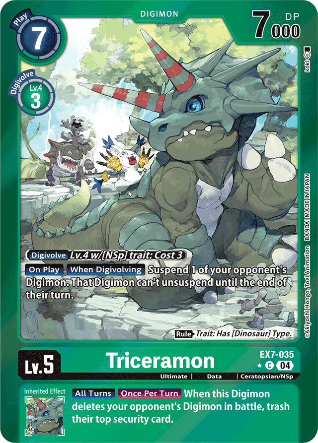 Triceramon (Foil) - Digimon LIBERATOR - Common - EX7-035 C