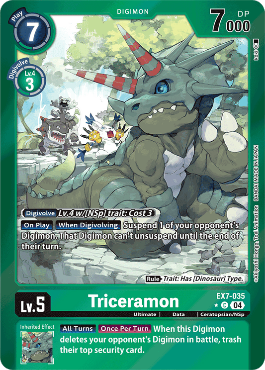 Triceramon (Foil) - Digimon LIBERATOR - Common - EX7-035 C