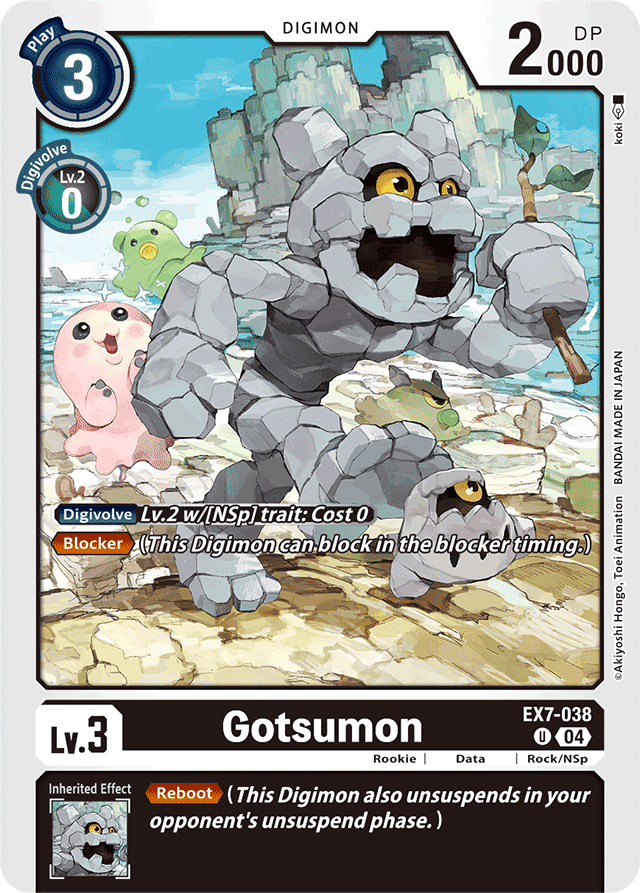 Gotsumon - Digimon LIBERATOR - Uncommon - EX7-038 U