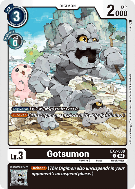 Gotsumon - Digimon LIBERATOR - Uncommon - EX7-038 U