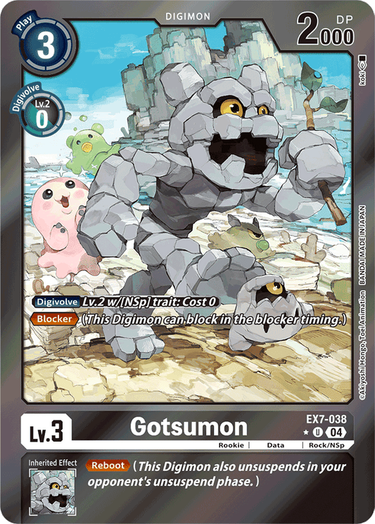 Gotsumon (Foil) - Digimon LIBERATOR - Uncommon - EX7-038 U