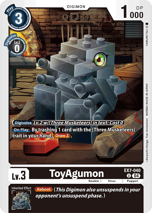 ToyAgumon - EX7-040 - Digimon LIBERATOR - Uncommon - EX7-040 U