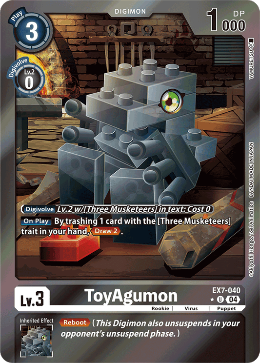 ToyAgumon - EX7-040 (Foil) - Digimon LIBERATOR - Uncommon - EX7-040 U