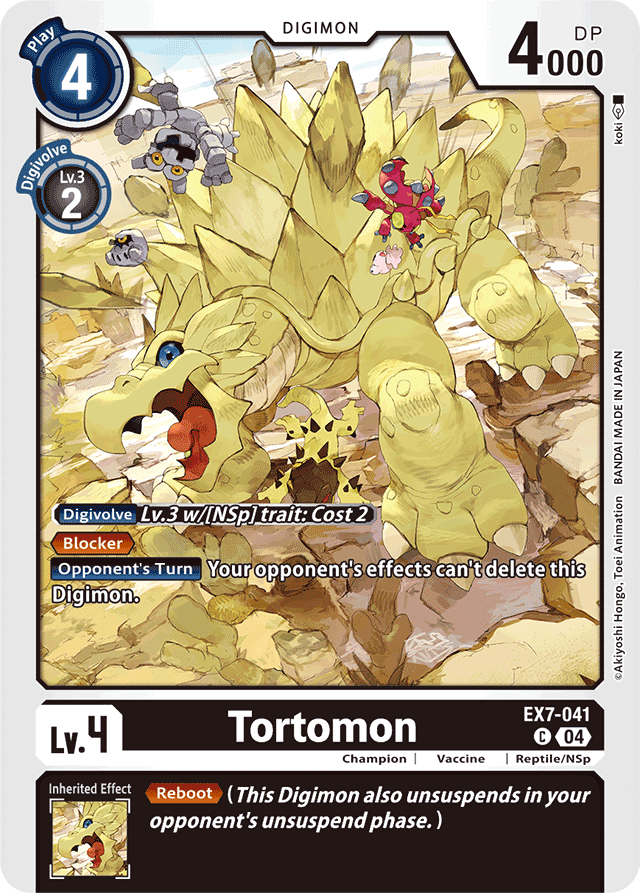 Tortomon - Digimon LIBERATOR - Common - EX7-041 C