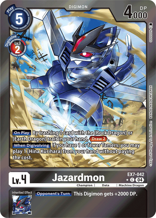 Jazardmon (Foil) - Digimon LIBERATOR - Common - EX7-042 C