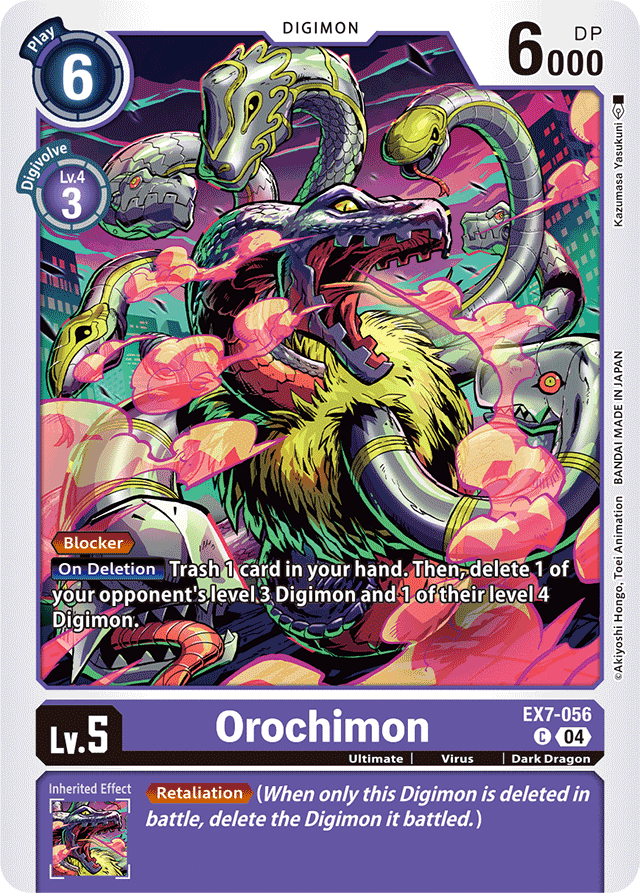 Orochimon - Digimon LIBERATOR - Common - EX7-056 C