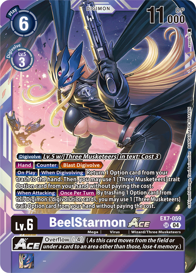 BeelStarmon ACE - Digimon LIBERATOR - Super Rare - EX7-059 SR