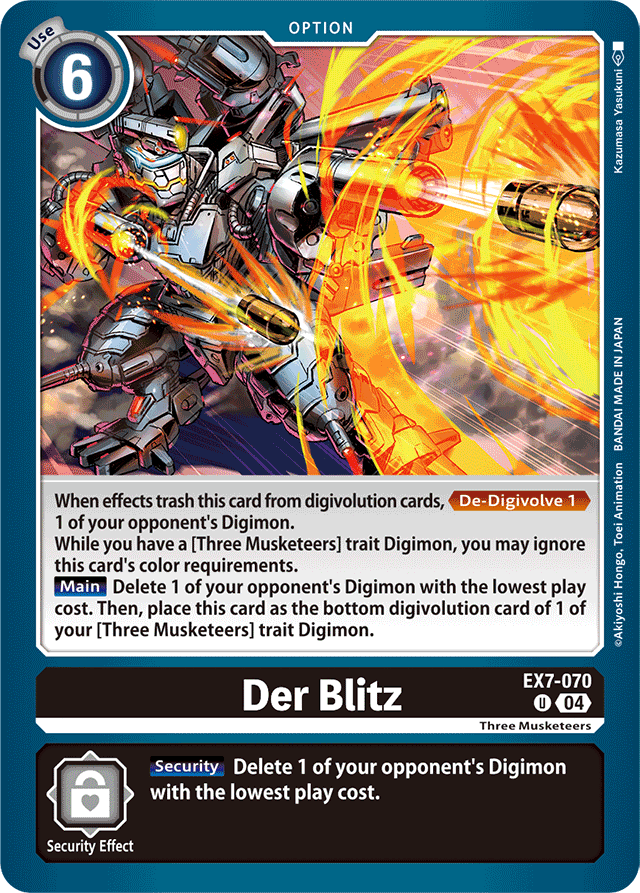 Der Blitz - Digimon LIBERATOR - Uncommon - EX7-070 U