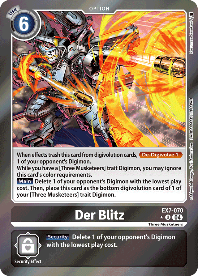 Der Blitz (Foil) - Digimon LIBERATOR - Uncommon - EX7-070 U