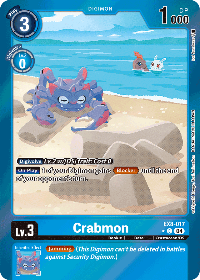 Crabmon (Limited Foil) - Chain of Liberation - Common - EX8-017 C