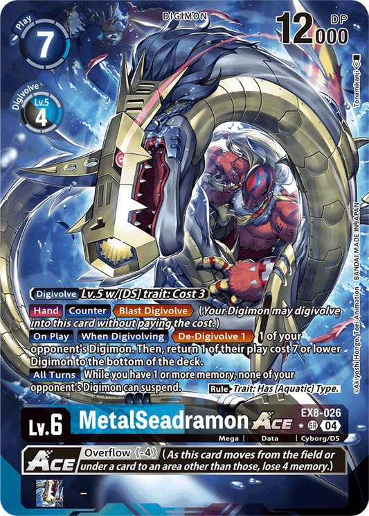 MetalSeadramon ACE (Alternate Art) - Chain of Liberation - Super Rare - EX8-026 SR