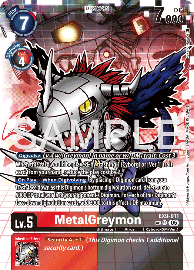MetalGreymon (SP) - Versus Monsters - Special Rare - EX9-011 SR
