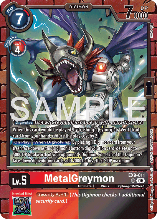 MetalGreymon - Versus Monsters - Super Rare - EX9-011 SR
