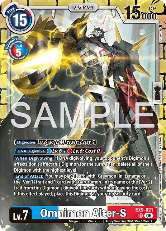Omnimon Alter-S - Versus Monsters - Super Rare - EX9-021 SR