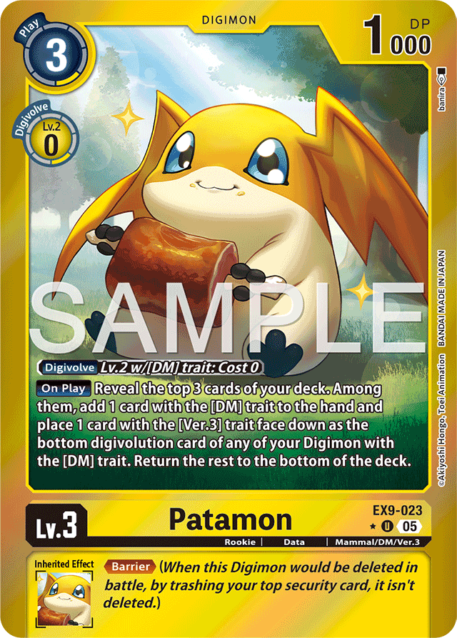 Patamon (Limited Foil) - Versus Monsters - Uncommon - EX9-023 U