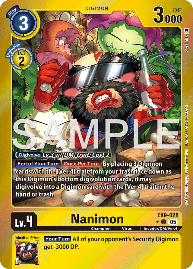 Nanimon (Limited Foil) - Versus Monsters - Uncommon - EX9-028 U