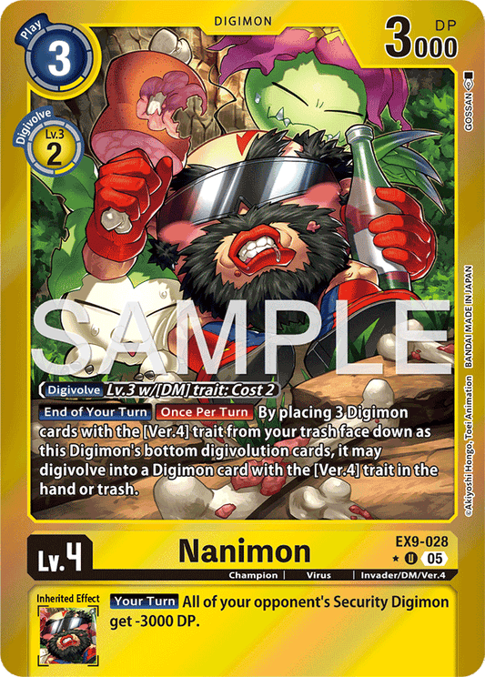 Nanimon (Limited Foil) - Versus Monsters - Uncommon - EX9-028 U