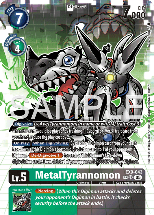 MetalTyrannomon (SP) - Versus Monsters - Special Rare - EX9-043 SR