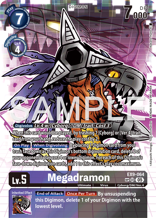 Megadramon (SP) - Versus Monsters - Special Rare - EX9-064 SR
