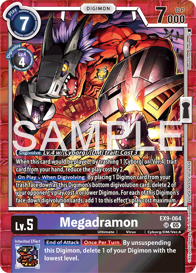 Megadramon - Versus Monsters - Super Rare - EX9-064 SR